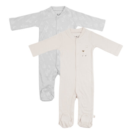 מארז זוג אוברולים אולימולי מודפס יוניסקס – Olimoli Baby Coverall 2 PCS