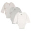 מארז שלישיית בגדי גוף אולימולי חלק יוניסקס – Olimoli Baby Body Suit 3 PCS