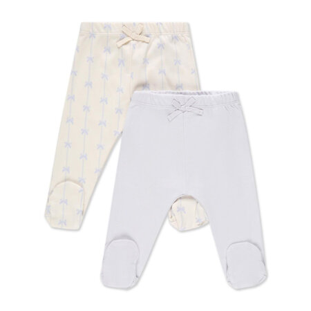 שני זוגות מכנסיים מיננה שמנת מודפס – Minene