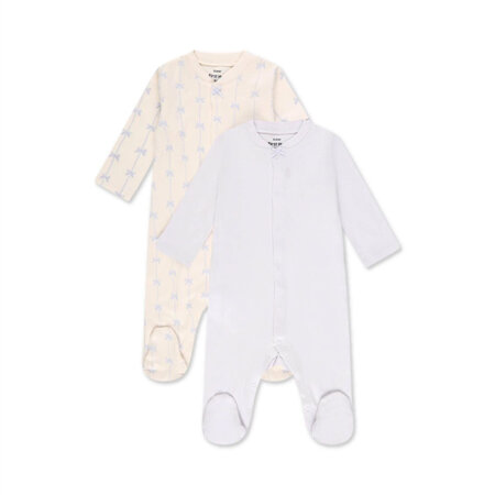 זוג אוברולים מיננה שמנת מודפס – Minene