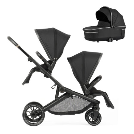 עגלת תאומים דיליאנס&קו נואל שחור + סל שכיבה – Dillians&Co NOelle