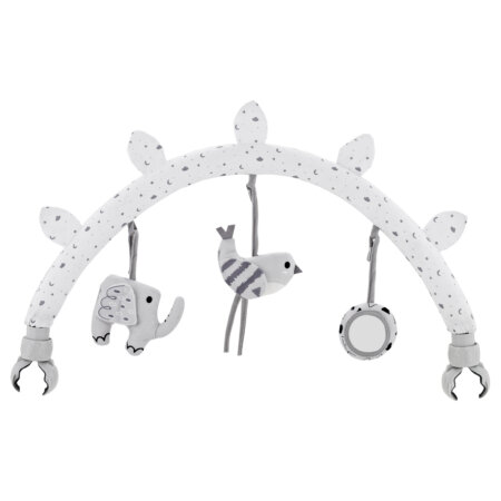 קשת פעילות טוויגי אפור – Twigy Animals & Smiles Baby Buggy Arch Gray
