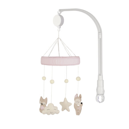 מובייל למיטת תינוק טוויגי ורוד – Twigy Animals & Smiles Baby Mobile Pink