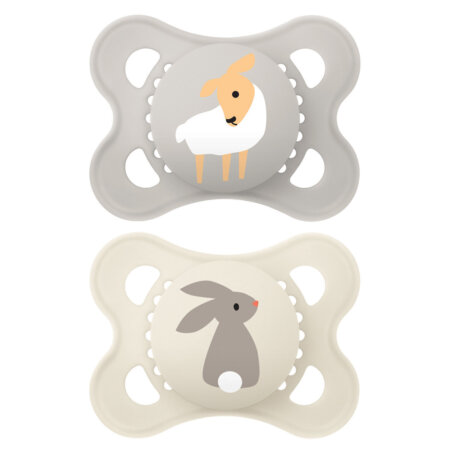 זוג מוצצי סיליקון טבע מאמ 0-6 – MAM ORIGINAL