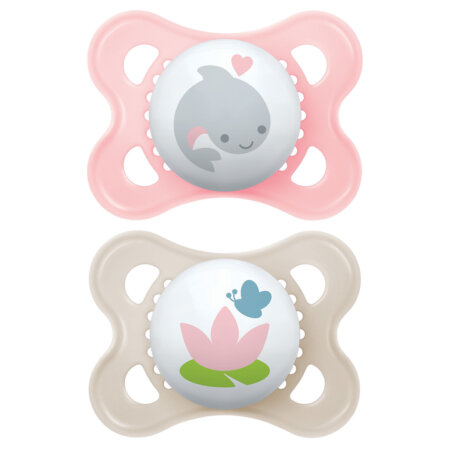 זוג מוצצי סיליקון ים מאמ 0-6 – MAM ORIGINAL