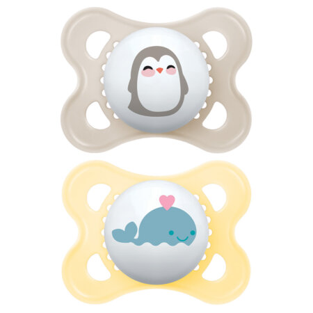 זוג מוצצי סיליקון ים מאמ 0-6 – MAM ORIGINAL