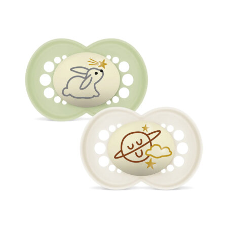 זוג מוצצי סיליקון מאמ 6+ ג'ונגל – MAM